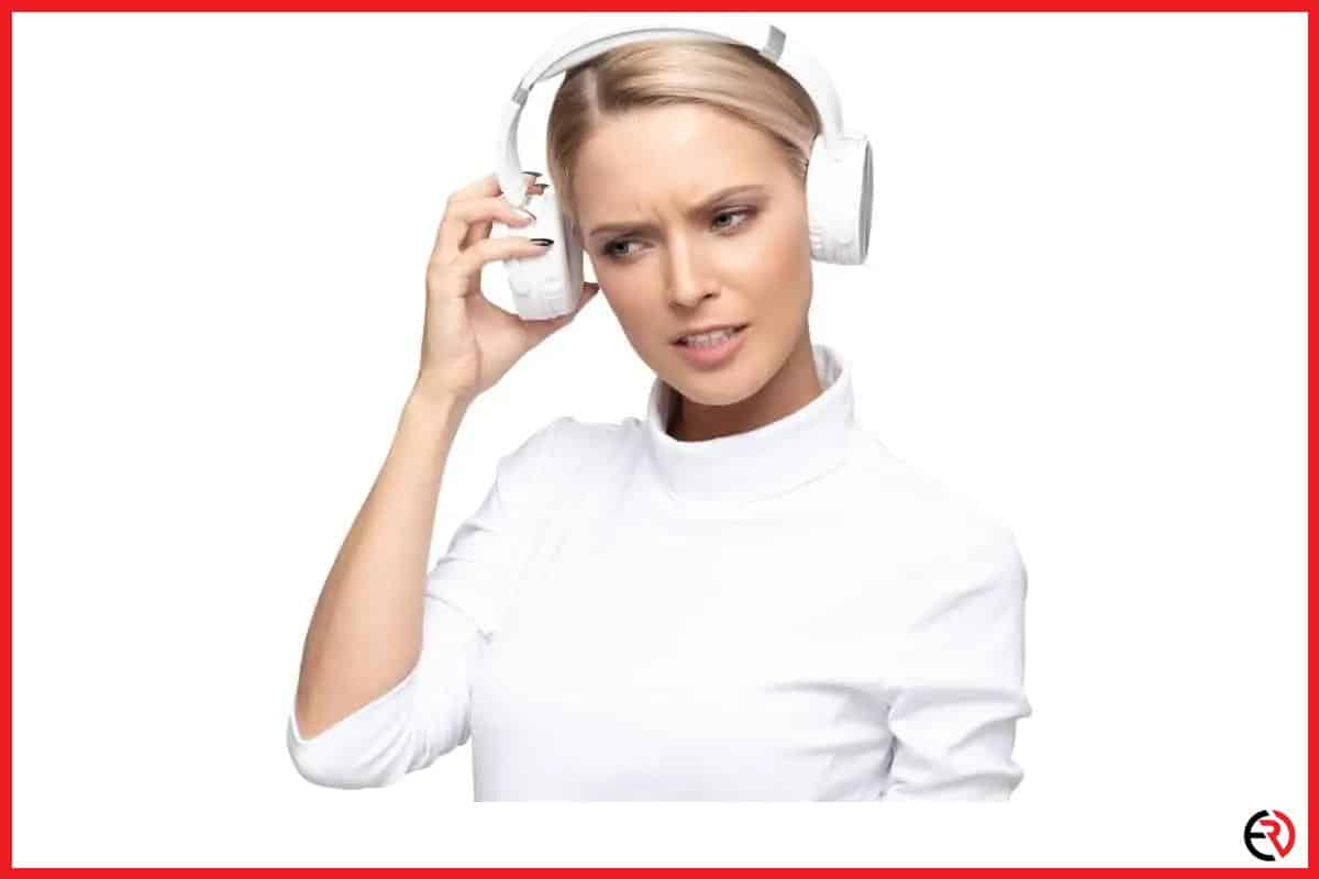 Woman annoyed over Bluetooth headphones
