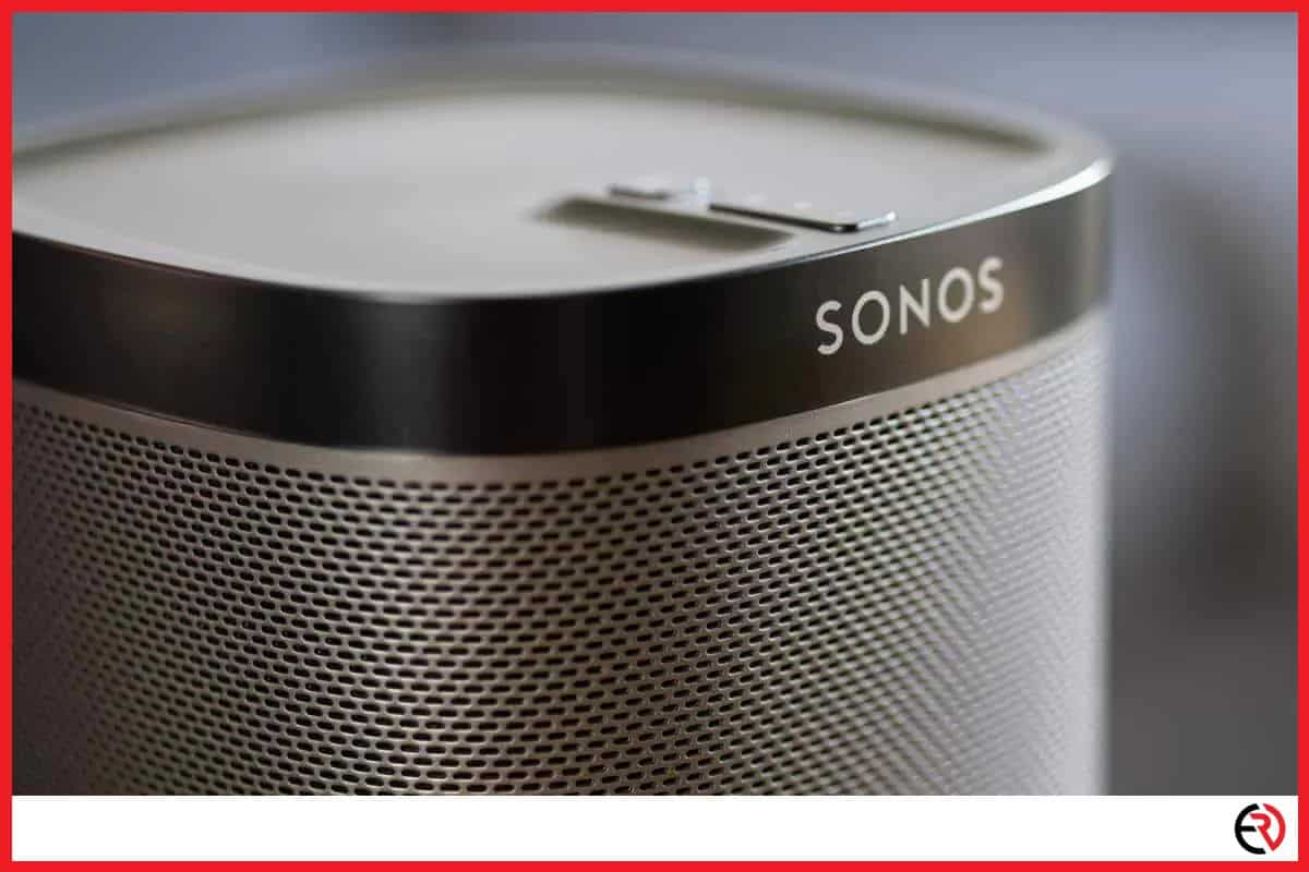 closeup of a Sonos speaker