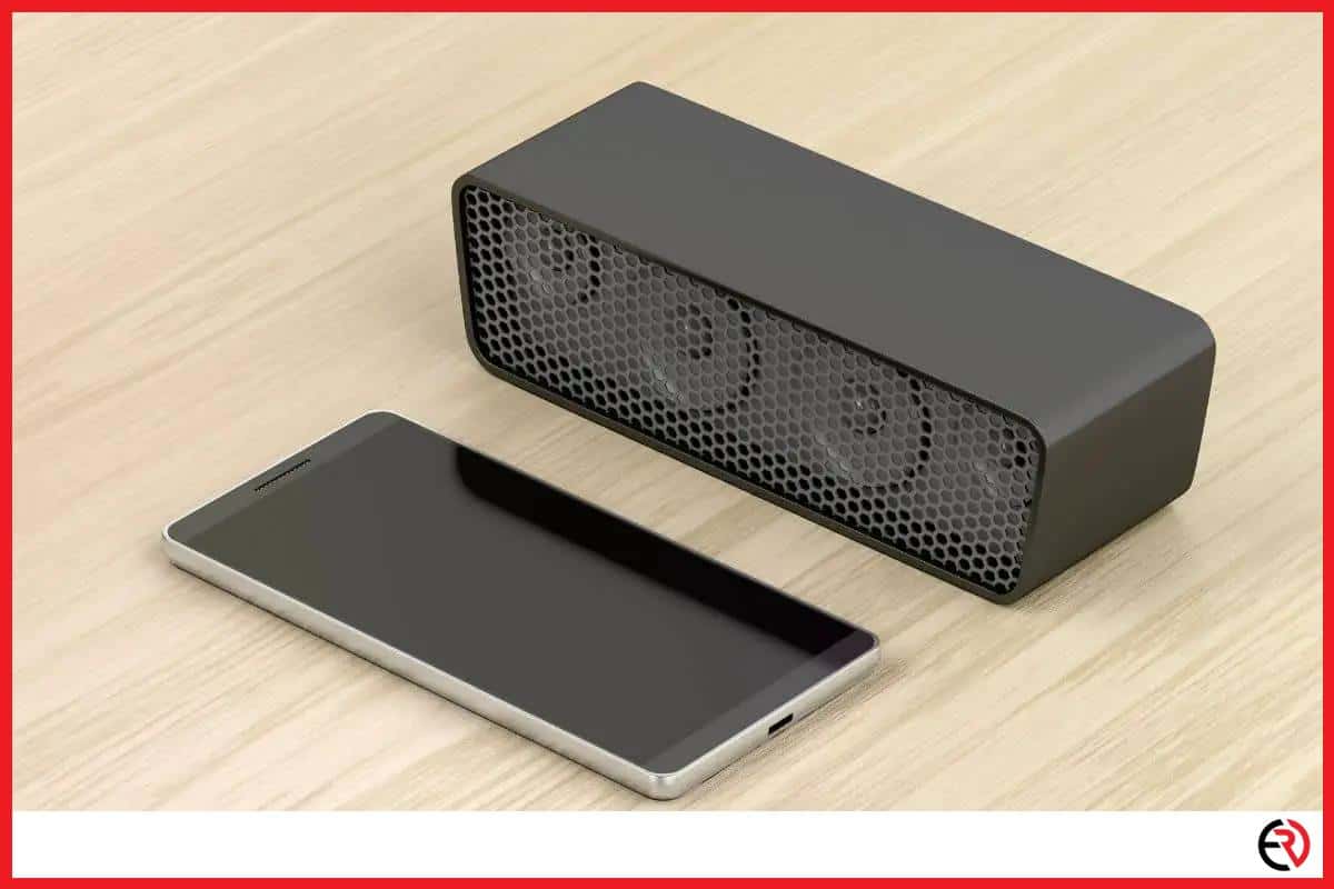 Bluetooth speaker and a smartphone