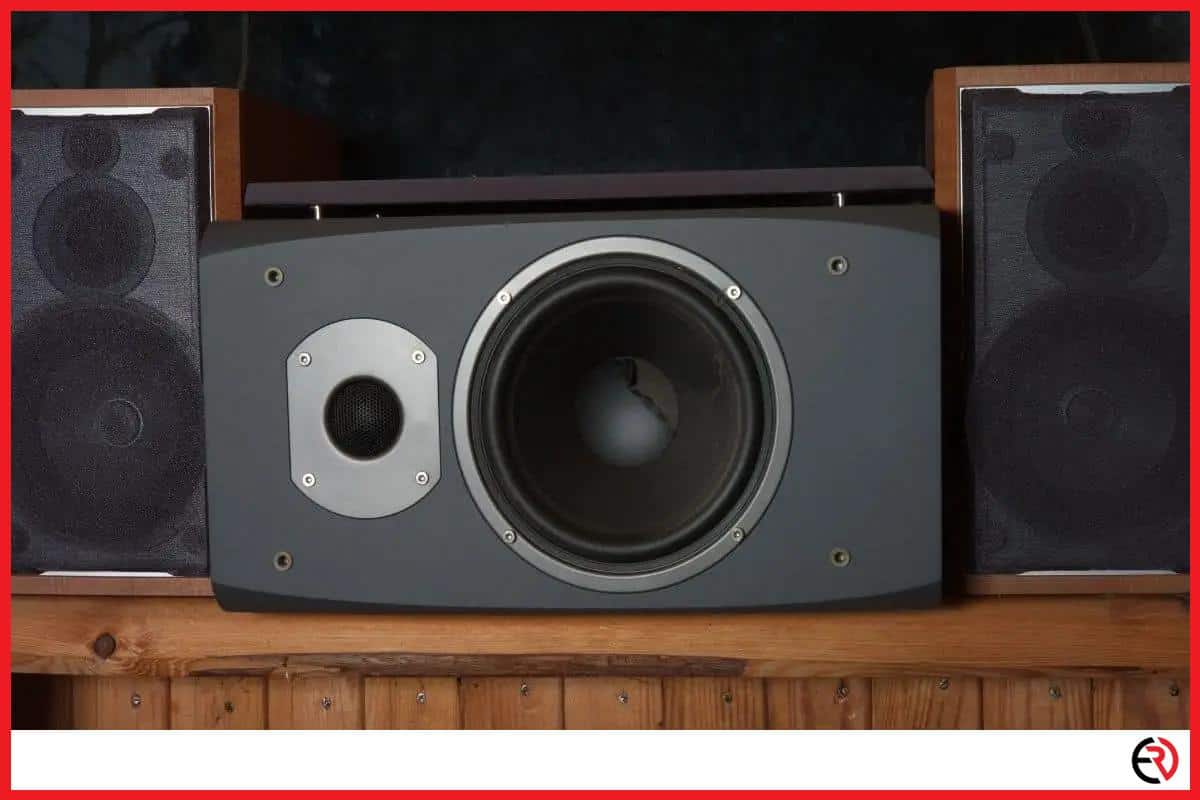 A subwoofer and a pair of speakers
