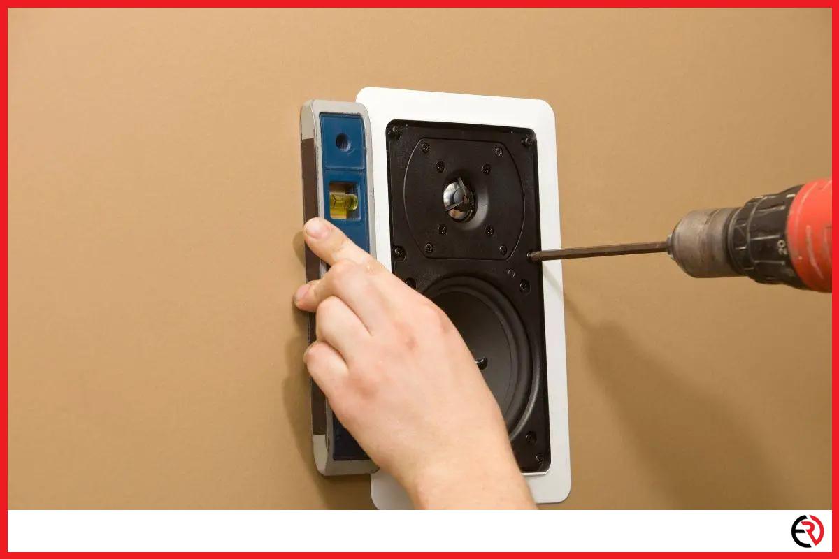 Installing a wall speaker