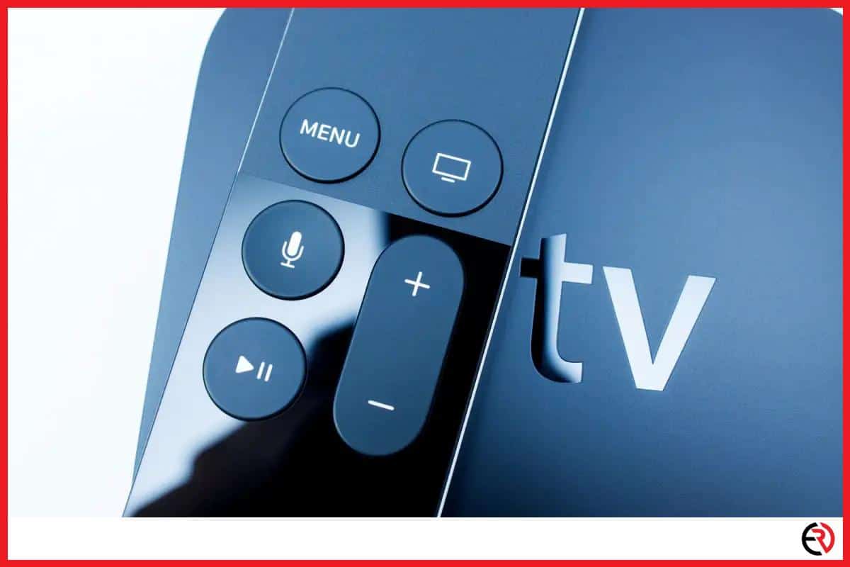 Apple TV with a remote